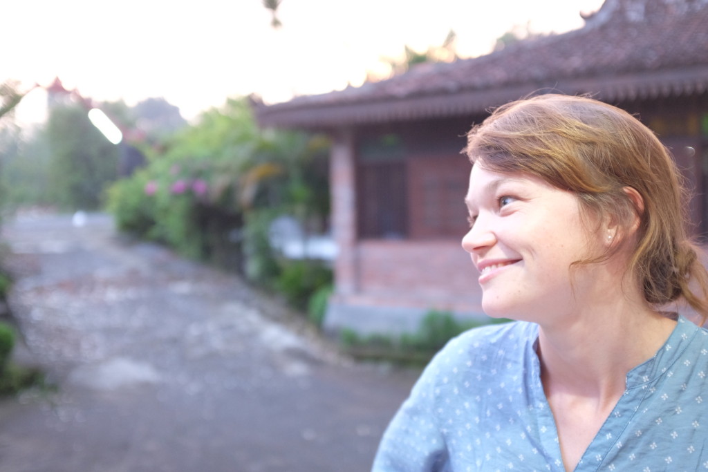 Sonnenuntergang vor unserer Unterkunft