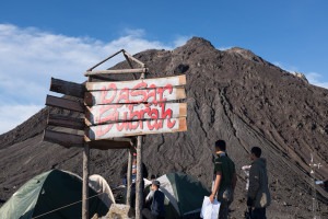Das letzte Camp unterhalb des Gipfels
