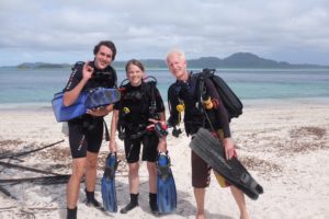 Vor dem ersten Tauchgang